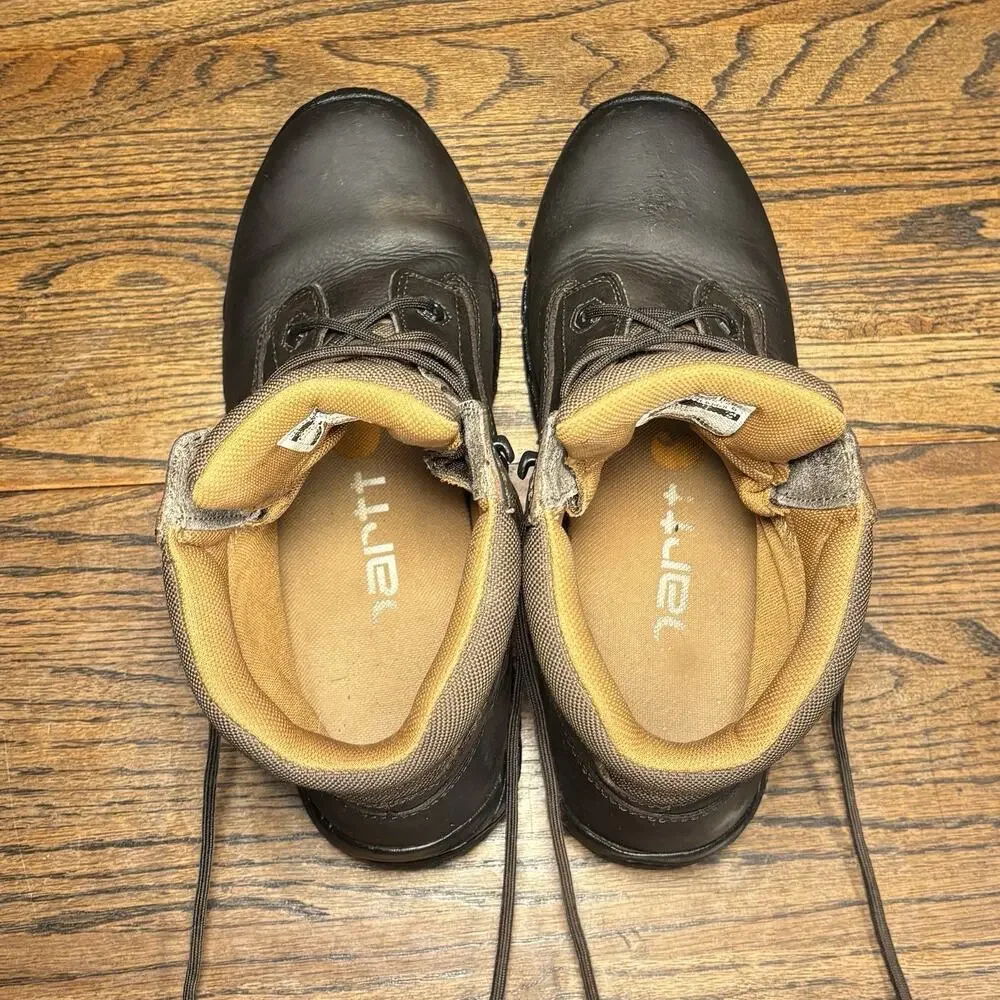 Carhartt CH347 Brown Leather Hiking Work Boots Waterproof Men’s 10